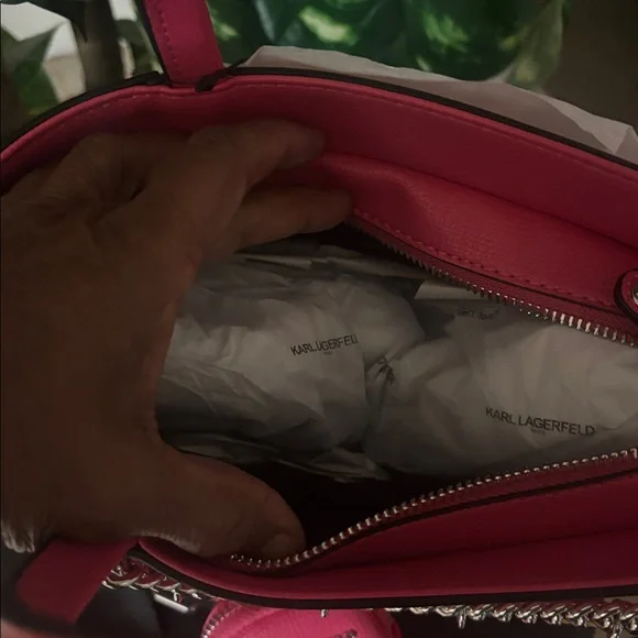 Karl Lagerfeld Vibrant Pink Satchel